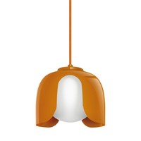 Osram Decor Corolle Pendelleuchte E27 Orange Glas Stahl Retro-Style