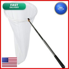 RESTCLOUD Insect and Butterfly Net 14" Ring 32" Depth Handle Extends to 59"