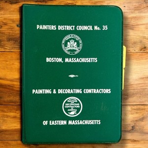 Vintage 80s District No. 35 Boston MA Painting Contractors Union Handbook 1984