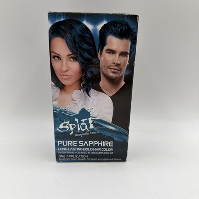 Splat Rebellious Colors Pure Sapphire Complete Kit With Bleach & Peroxide