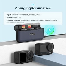 Type-C Battery Charging Hub Fast Charge Box Base for DJI Osmo Action 4/3 Camera