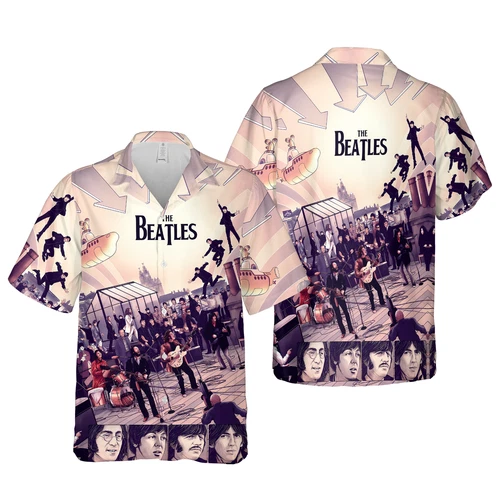 The Beatles Summer Hawaiian Shirt