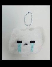 Crying Kitty Cat Plush Keychain Angry Bag Ball Chain Bag Clips Backpack Clips