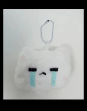 Crying Kitty Cat Plush Keychain Angry Bag Ball Chain Bag Clips Backpack Clips