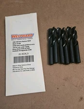 (6 Pk) Screw Machine Drill Bit 23/64 in 135 Degrees Point Angle HSS Spiral Flute