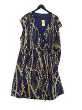 Joanna Hope Wrap Midi Dress UK32 in Blue