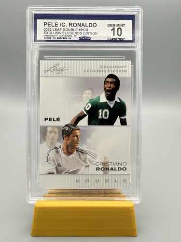 2022 Leaf Double Pele Cristiano Ronaldo #PCR CCG Gem Mint 10 Legends