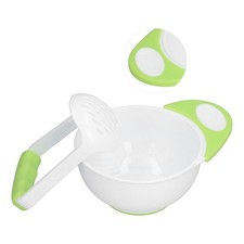 Baby Food Masher Bowl Set Non Slip Long Bowl Handle Fruit Vegetable Puree Ma NEW