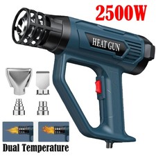 2500W Heat Gun Electric Hot Air Gun with Dual-Temperature 4 Nozzles Tool
