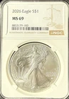 2026 Eagle S$1 American Silver Eagle,   NGC-MS69