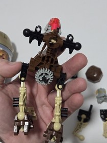 Vtg Lego Bionicles Lot of 3: Lehvak, Tahnok, Pohatu With Canisters NO Manuals 