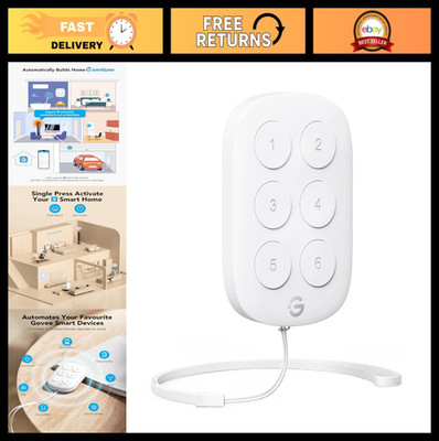 Wireless Mini Smart 6 Button Sensor for Group Control, Battery Powered, Versatil