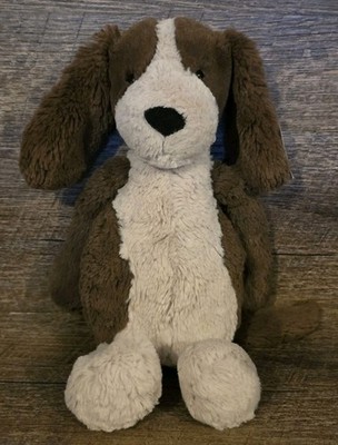 Jellycat London Medium Bashful Fudge Puppy Dog Plush Spaniel Brown