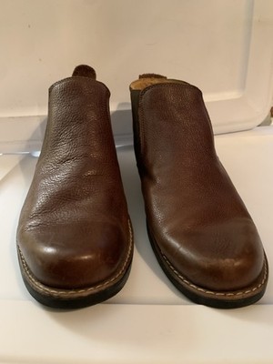 Sandro Brown Leather Chelsea Boots Men s Size 8D Comfort Soft Gel Made In Brazil