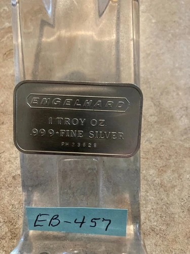 1 ENGELHARD 1 OZ. .999 FINE SILVER BAR