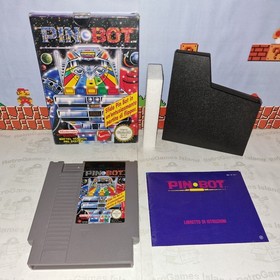 PIN-BOT  NINTENDO NES 8 BIT PAL A VERSIONE MATTEL ITA  CIB PINBOT ITALIANO