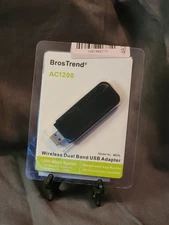 BrosTrend AC1 1200 Mbps USB WiFi Network Adapter - Black