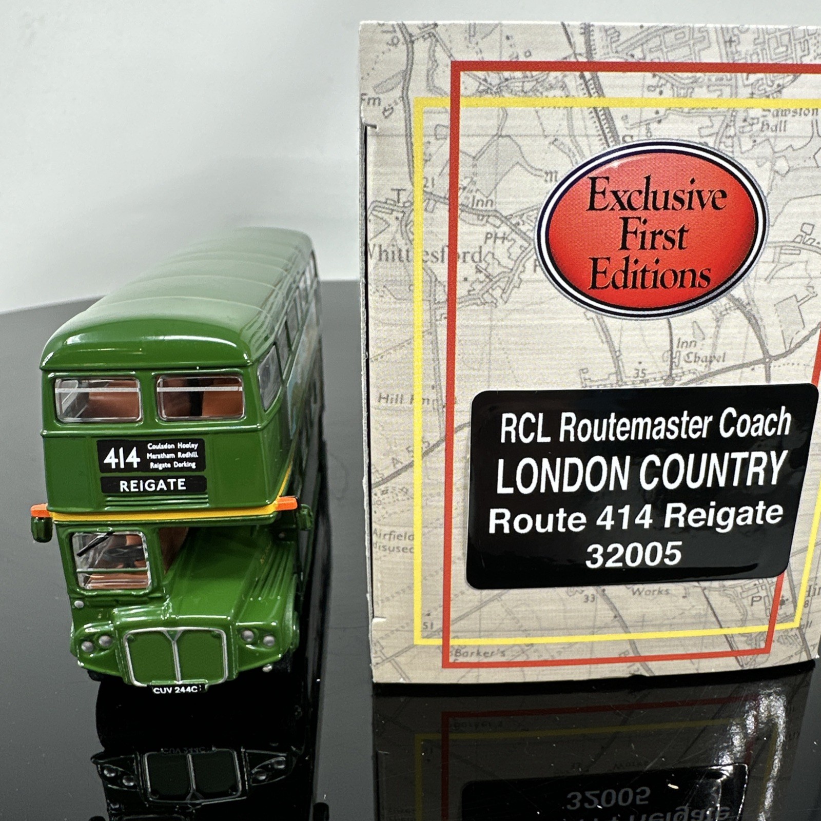 EFE AEC RCL ROUTEMASTER COACH LONDON COUNTRY ROUTE 414 REIGATE 1/76 32005