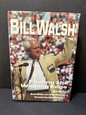 Bill Walsh Finding The Winning Edge Signed Rare Autograph Signature Book 49ers