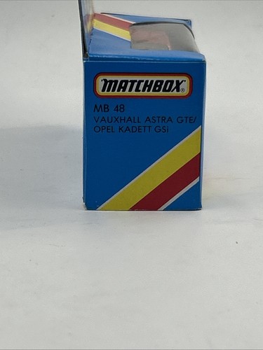 Matchbox MB 48 Vauxhall Astra GTE/ Opel Kadett GSi Sealed Unpunched Box Red 1-75 - Picture 4 of 8