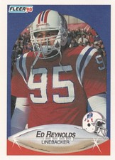 1990 Fleer NFL New England Patriots Ed Reynolds Trading Card