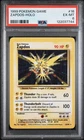 1999 POKEMON BASE SET UNLIMITED #16 ZAPDOS-HOLO PSA 6