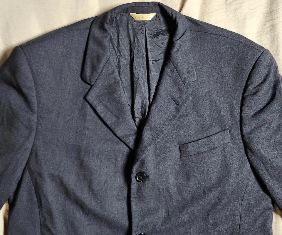 Blazer Dona Karan Signature Negro Talla 44/38 Corto Tres Botones Foto 2 de 4