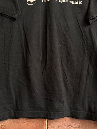 Rare Vintage 00s Hatecore Good Night Left Side Band tee M Black - Picture 4 of 7
