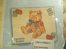 Avon Cherished Teddies Bear W/Patches 60"x40" Microfiber Blanket Throw NEW