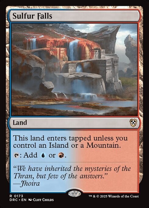 NM Sulfur Falls, MTG, Aetherdrift Commander, Magic the