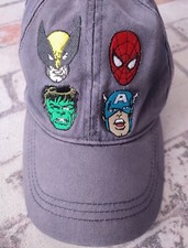 Vintage 90s Marvel Comics Rare Hat, Wolverine, Hulk, Spiderman, Captain America