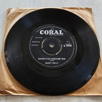 Buddy Holly (e) Brown Eyed Handsome Man / Slippin' And Slidin' - 1963 - 7''
