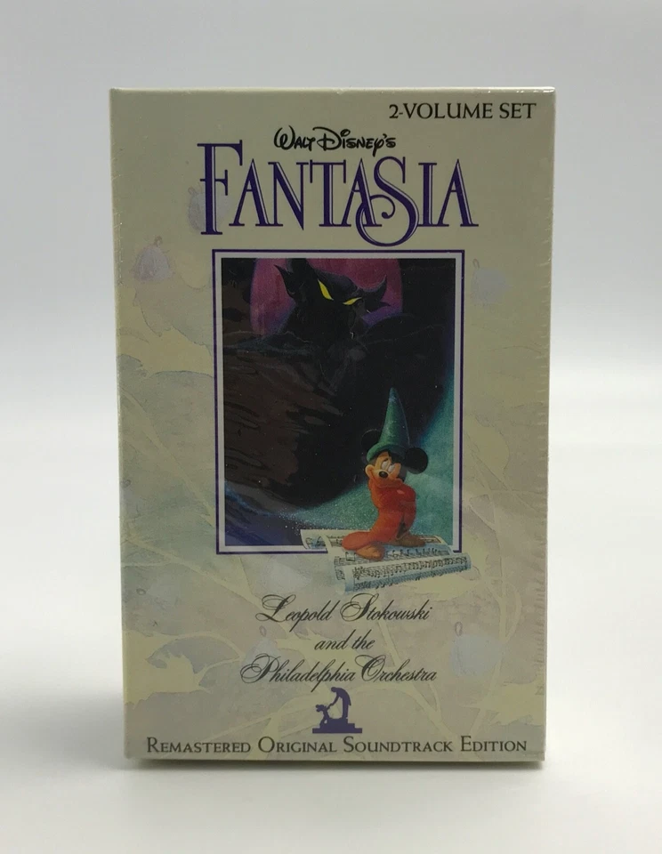 Walt Disney's Fantasia Movie Soundtrack 2 Cassette Tapes Mickey Mouse 1990 NEW - Image 2 of 4