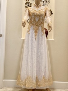 gold ao dai