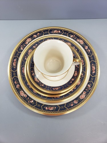 Lenox Royal Peony One 5 Piece Place Setting Gold Trim Replacement USA