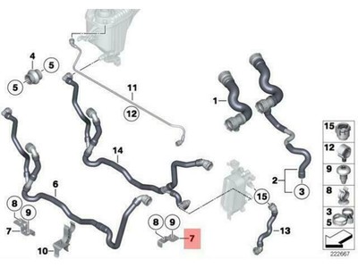 BMW 17127585276 Genuine OEM Factory Original Mount Bracket for  
