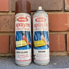 SET OF 2 X WAPROO SPRAYON Vintage Spray Paint Tins Can Graffiti