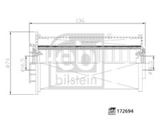 FEBI BILSTEIN 172694 Kraftstofffilter Für JEEP