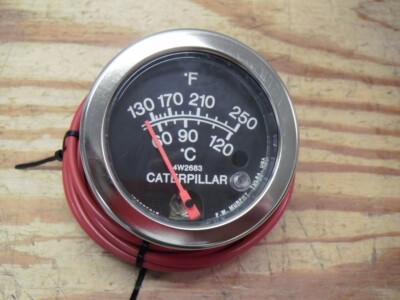 CAT Caterpillar 4W2683 Engine Oil, Coolant, Manifold Air Temp Gauge 3-1/8'' Face
