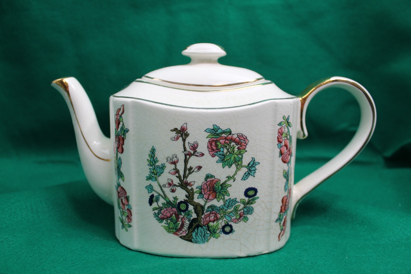 Vintage Arthur Wood England Donegal Ceramic Floral Teapot eBay