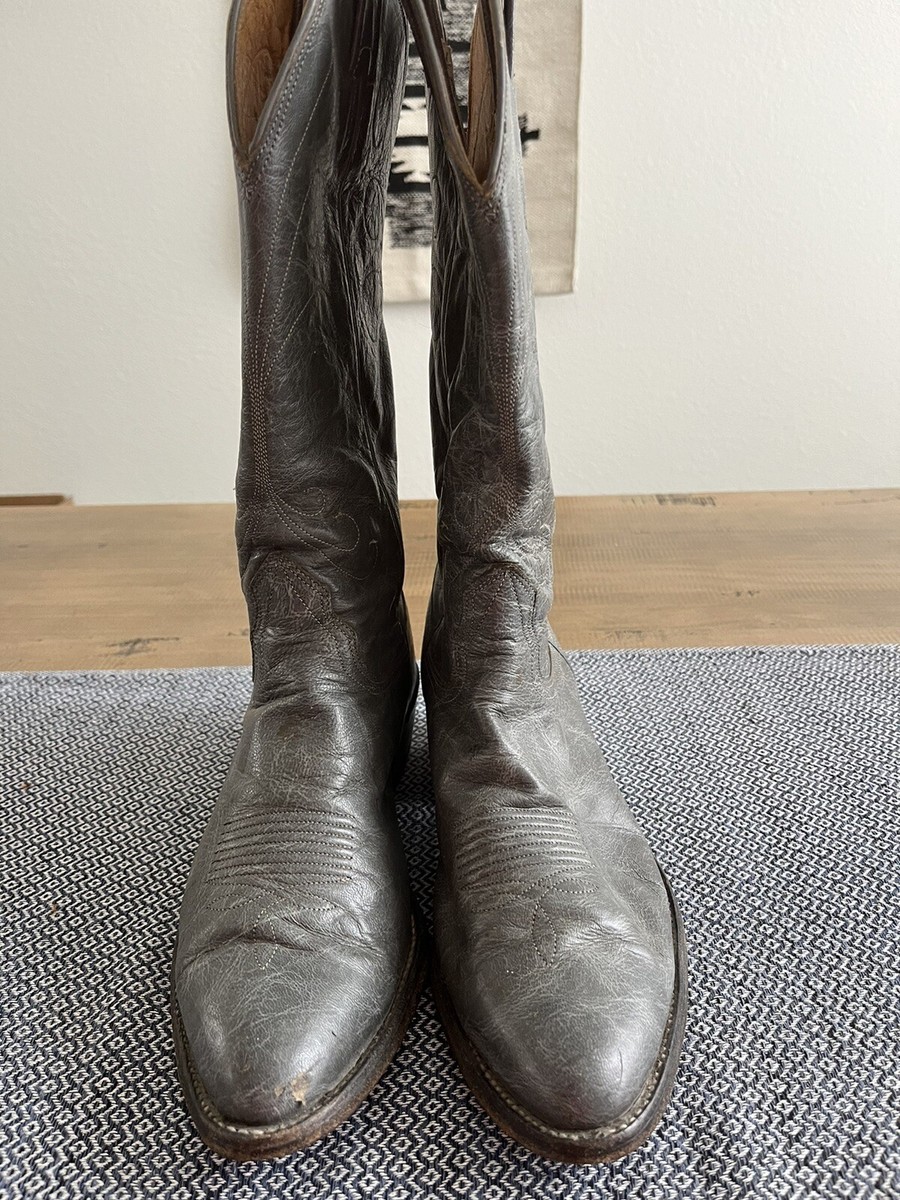 Vintage Nocona Gray Soft Leather Men