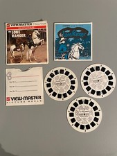 Vintage View Master 3 Reel Set 1956 The Lone Ranger GAF Packet B 465 Free SHIP