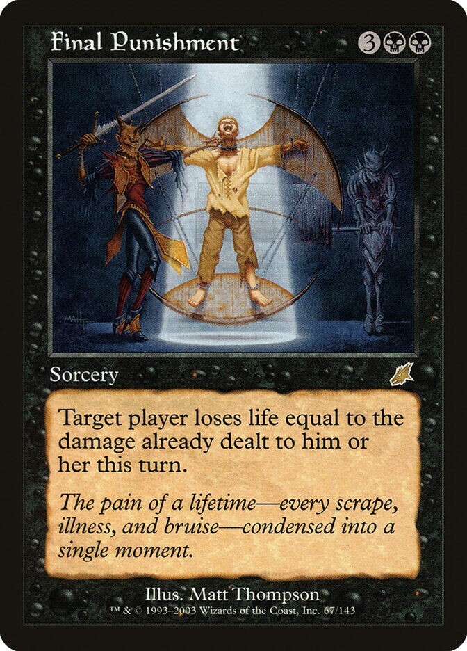 Final Punishment Scourge  MtG LP to NM