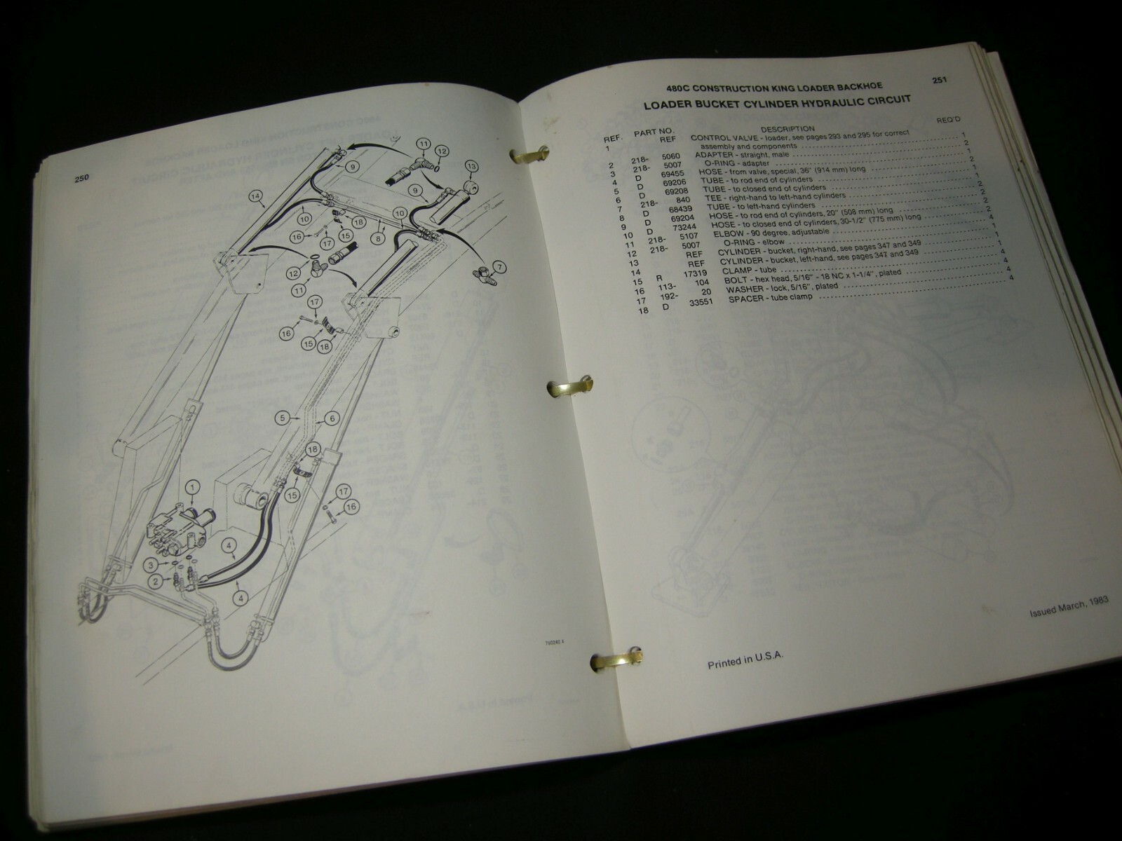 Buy Case 480c Construction King Loader Backhoe Parts Manual C1295 online |  eBay