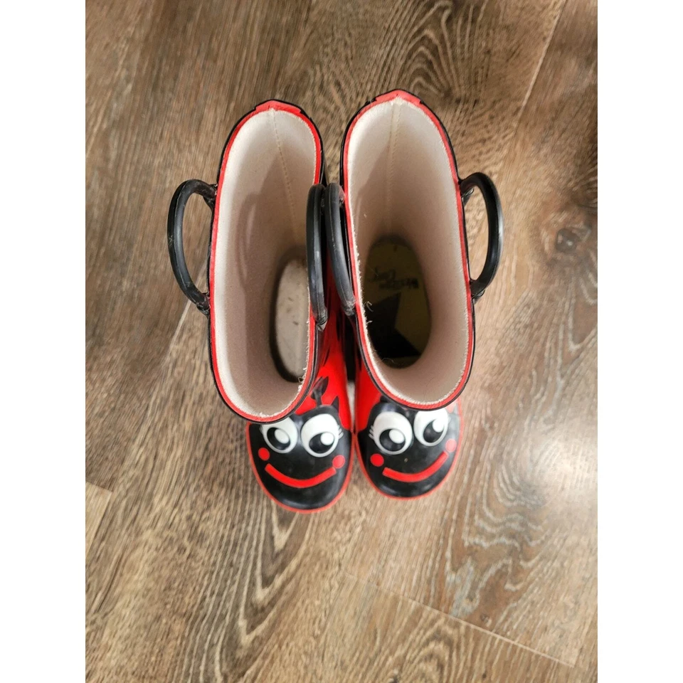 Botas de borracha Lady Bug Western Chief tamanho infantil 11 #4 - Imagem 3 de 4