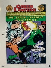 Color Production Art GREEN LANTERN #53, page 1 splash, CARMINE INFANTINO art