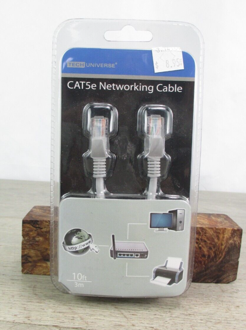 10ft Cat5e Ethernet Cable by Tech Universe TU1510 New Retail-image