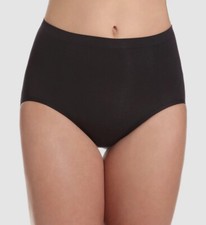 20 Bali Women's Black Ultra Control Shaping Brief Underwear Panty Size Medium