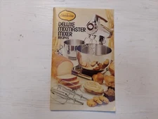 Vtg 1975 Sunbeam Deluxe Mixmaster Mixer Recipes Cook Book Booklet