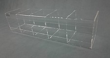 Espositore Contenitore in plexiglass a cubo 5 tasche 